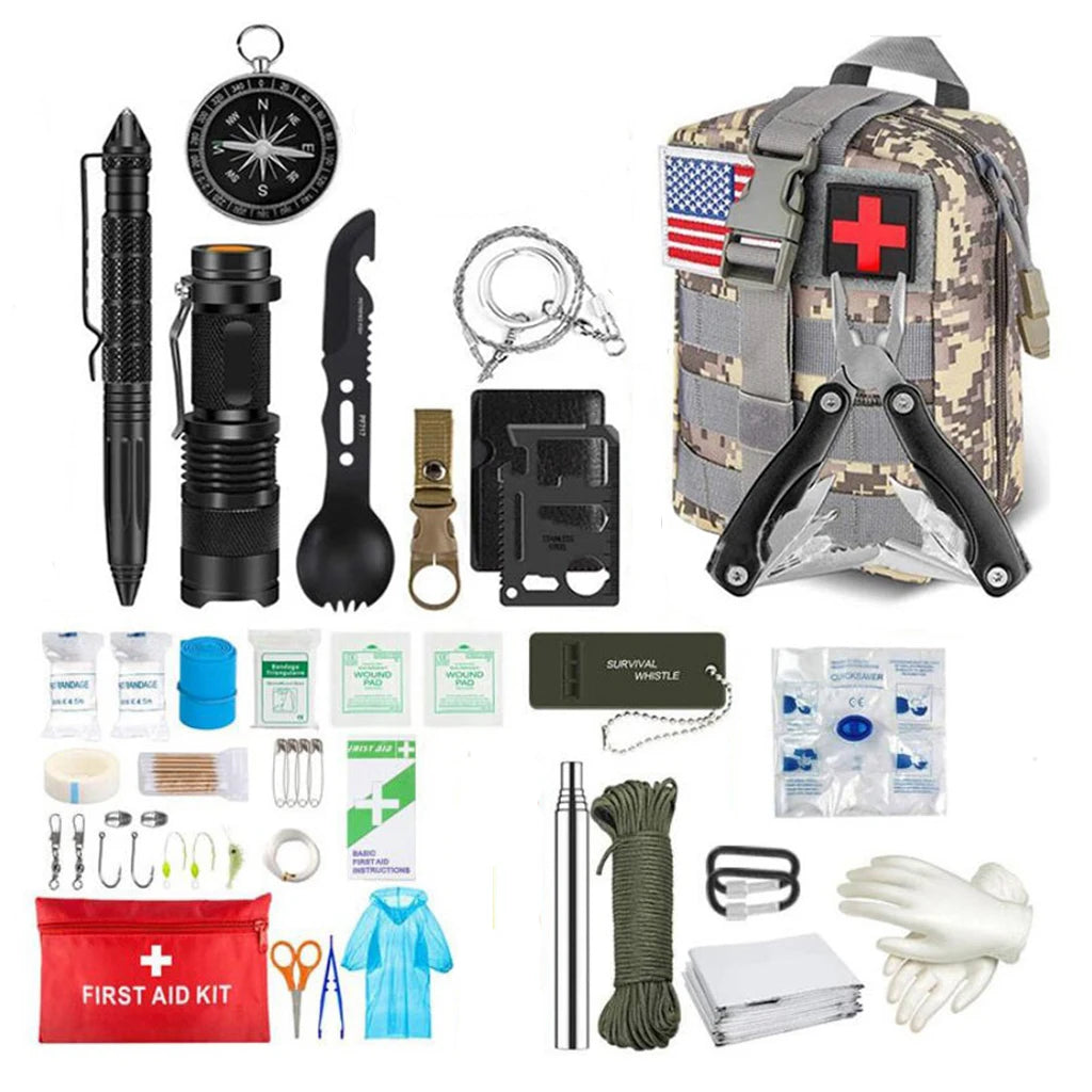 Survival First Aid Kit – Full Molle Emergency Trauma Bag for Camping & Hiking